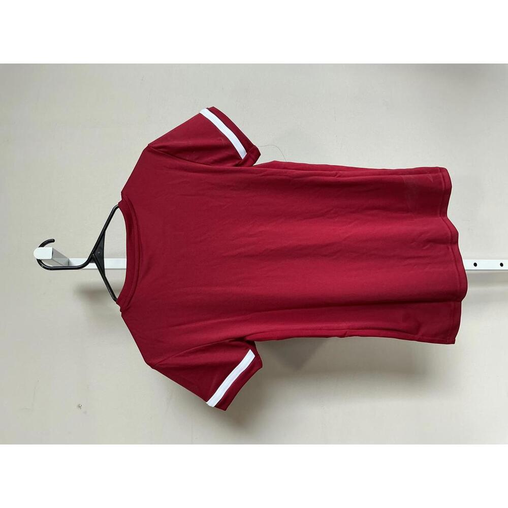 Adidas Men's Red Activewear Short Sleeve Top Size S NWT - Picture 5 of 5